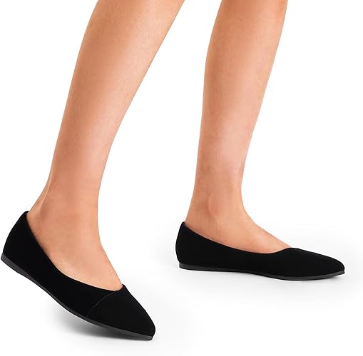 DREAM PAIRS Women's Pointed Toe Ballet Flats Dress Flats Comfort Dressy Flats Shoes