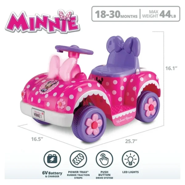 Disney Minnie Mouse Toddler Ride-On Toy - Image 2