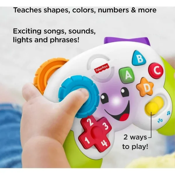 Fisher-Price Laugh & Learn Game & Learn Controller Baby & Toddler Musical Toy with Lights - Image 3