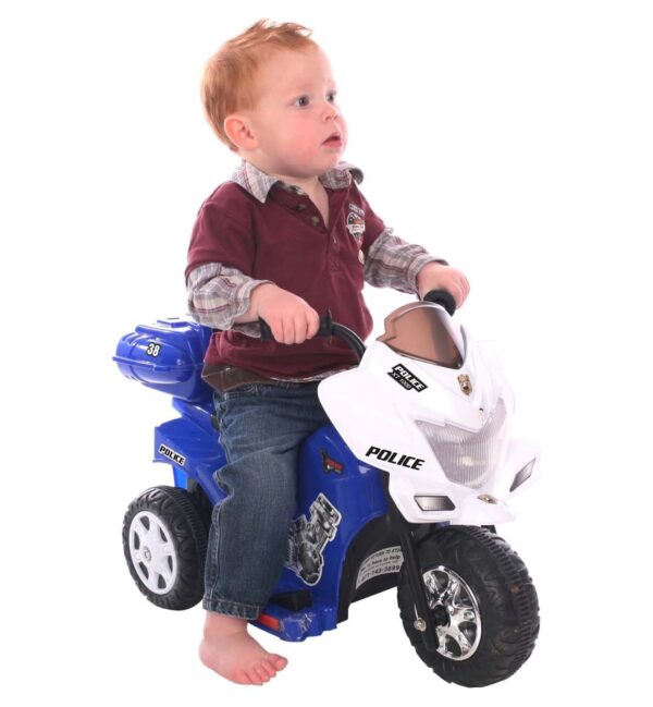 Kid Motorz Lil' Patrol 6-Volt Battery-Powered Ride-On Motorcycle - Image 3