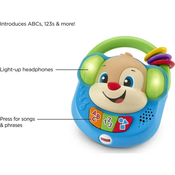 Fisher-Price Laugh & Learn Sing & Learn Music Player Baby & Toddler Toy Pretend Radio - Image 3