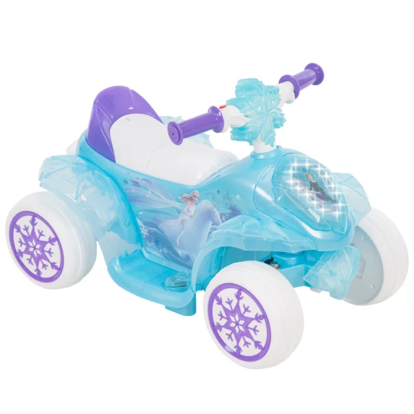 Disney Frozen 6 Volts Electric Ride-on Quad for Girls, Ages 1.5+ Years, by Huffy - Image 3