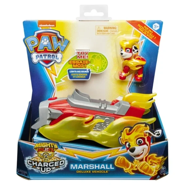 PAW Patrol, Mighty Pups Charged Up Marshall’s Deluxe Vehicle with Lights and Sounds - Image 2